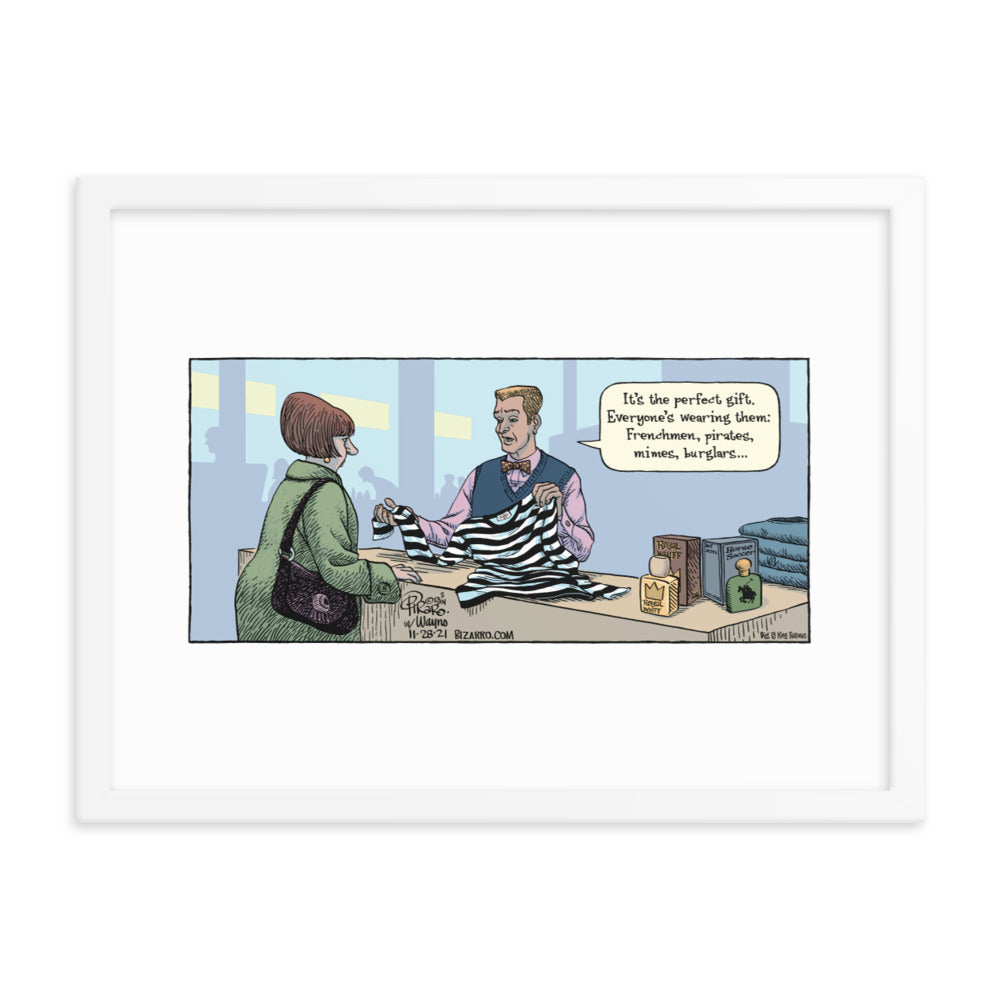 Bizarro “The Perfect Gift” Framed Print