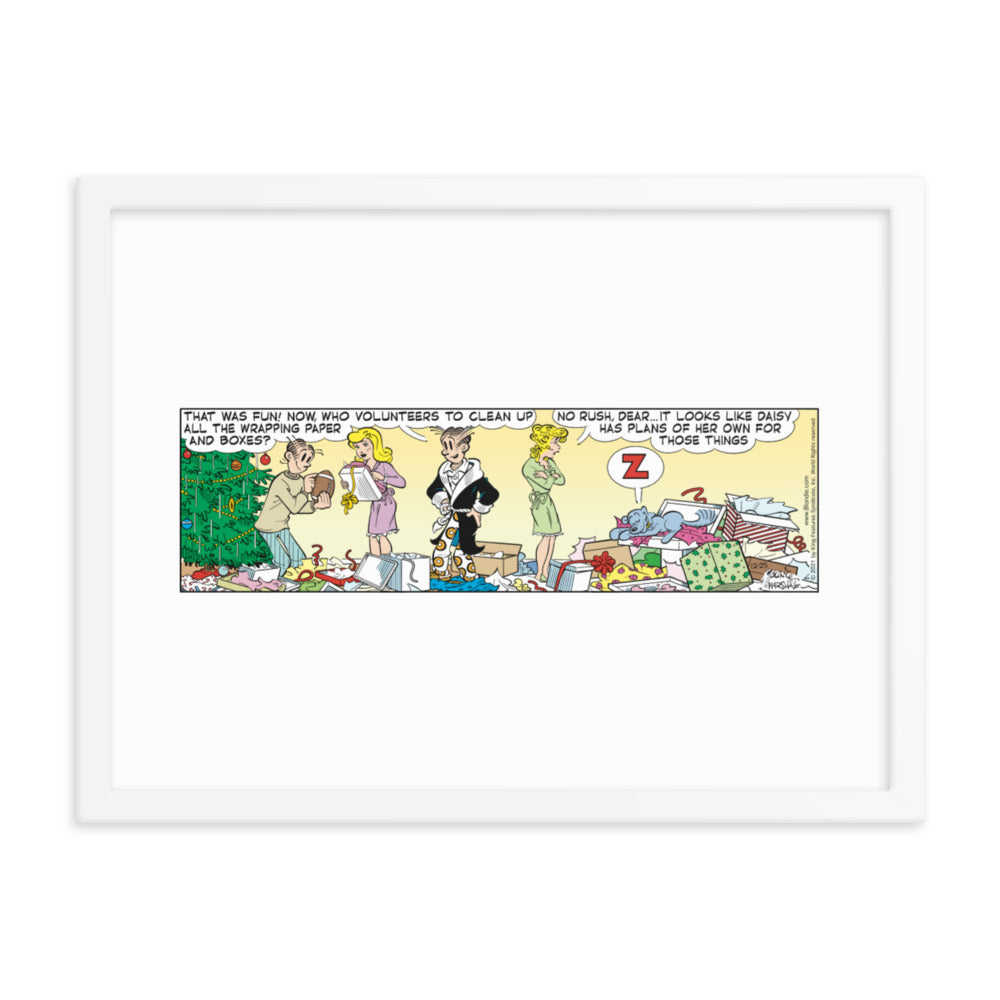 Blondie “Christmas Morning” Framed Print
