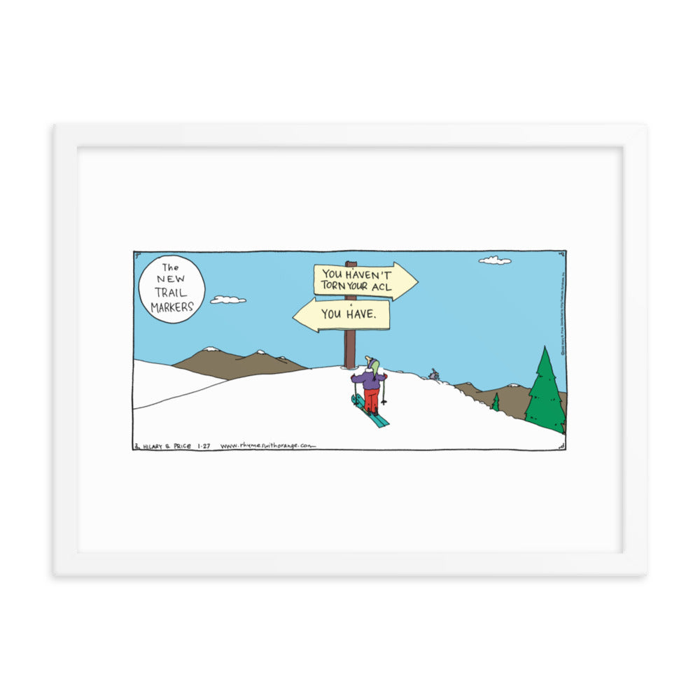 Rhymes With Orange “The New Trail Markers” Framed Print