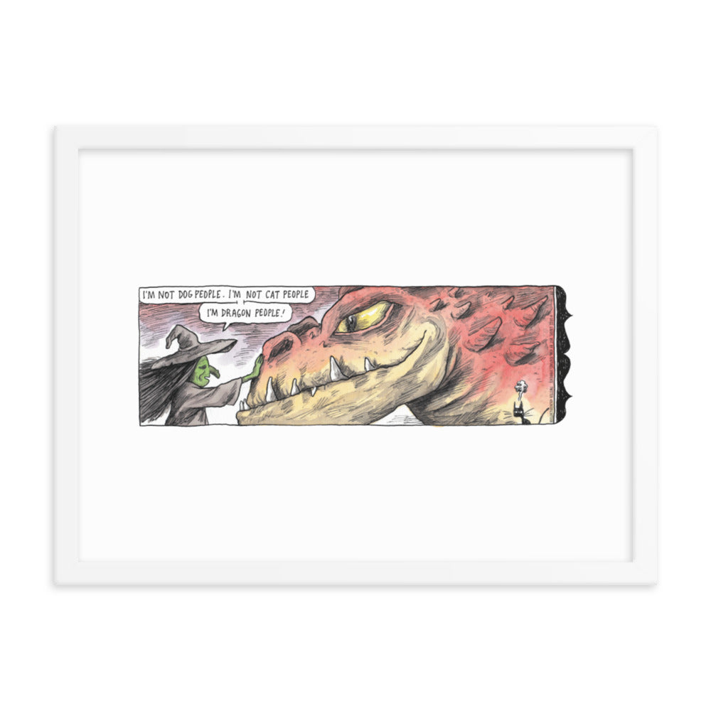 Macanudo “Dragon People” Framed Print