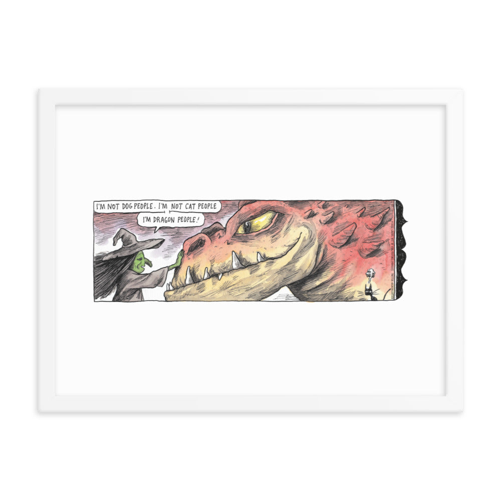 Macanudo “Dragon People” Framed Print