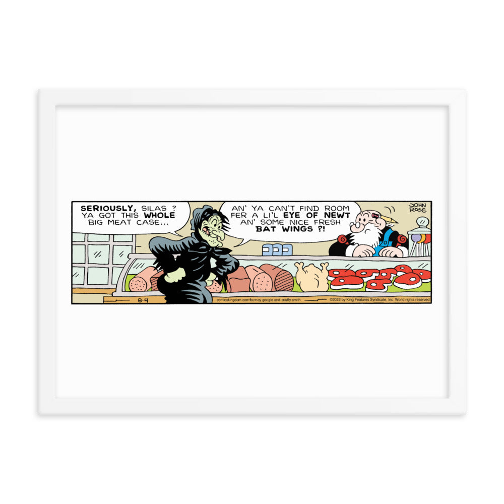 Barney Google and Snuffy Smith “Granny’s Eye of Newt” Framed Print