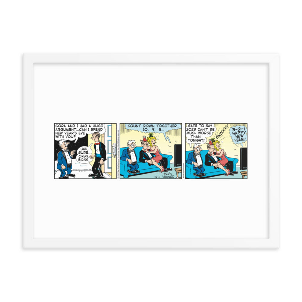 Blondie “New Year’s Eve Countdown” Framed Print