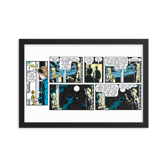 Sally Forth “Trick-or-Treat Night” Framed Print