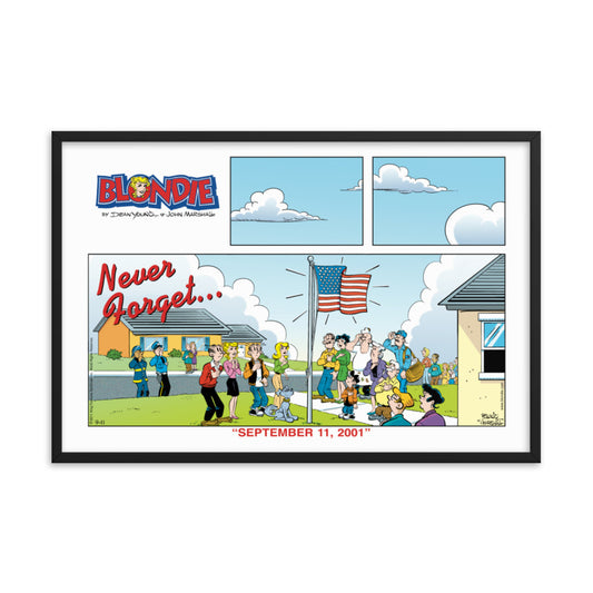 Blondie “Never Forget” Commemorative 9/11 Framed Print