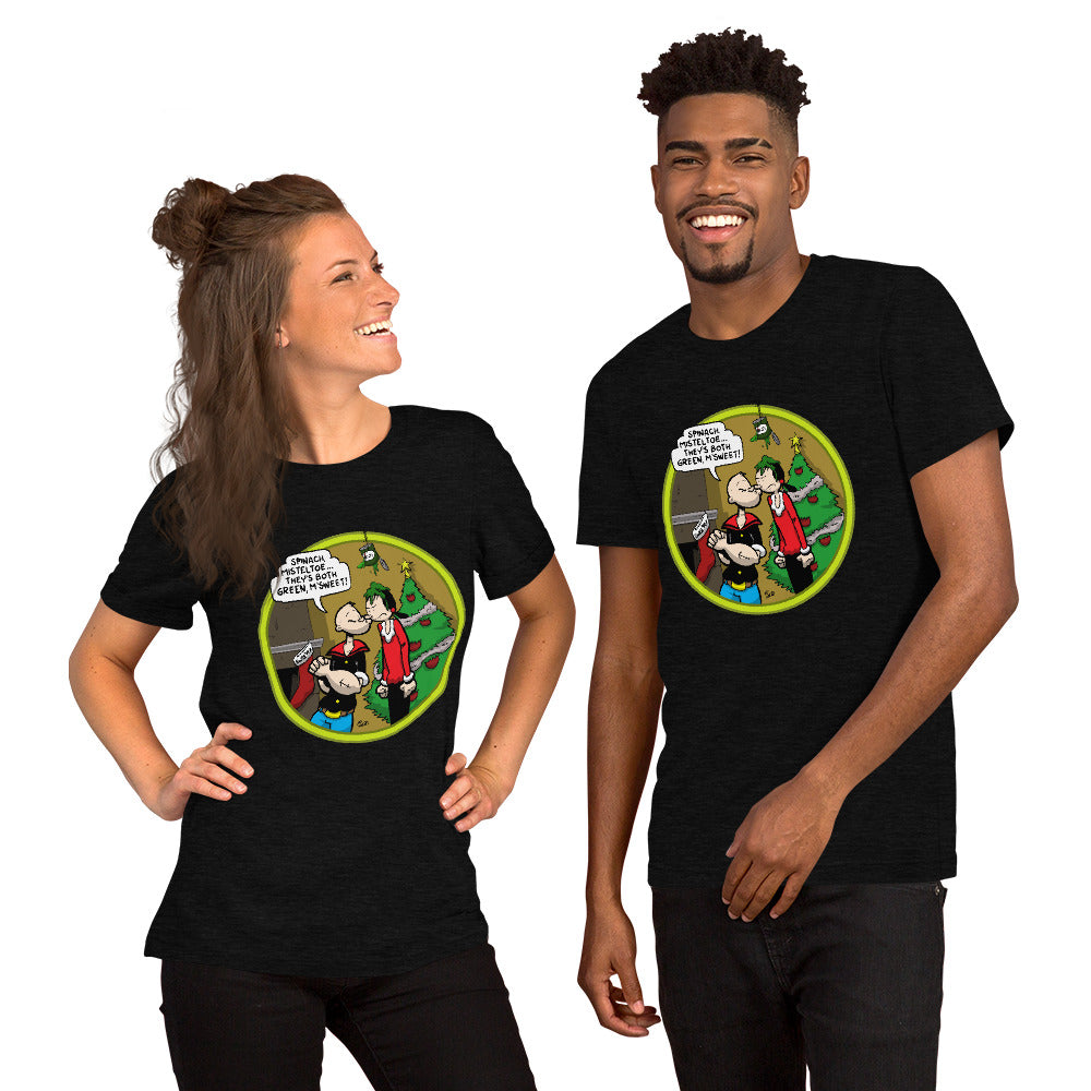 Spinach Mistletoe Short-Sleeve Unisex T-Shirt