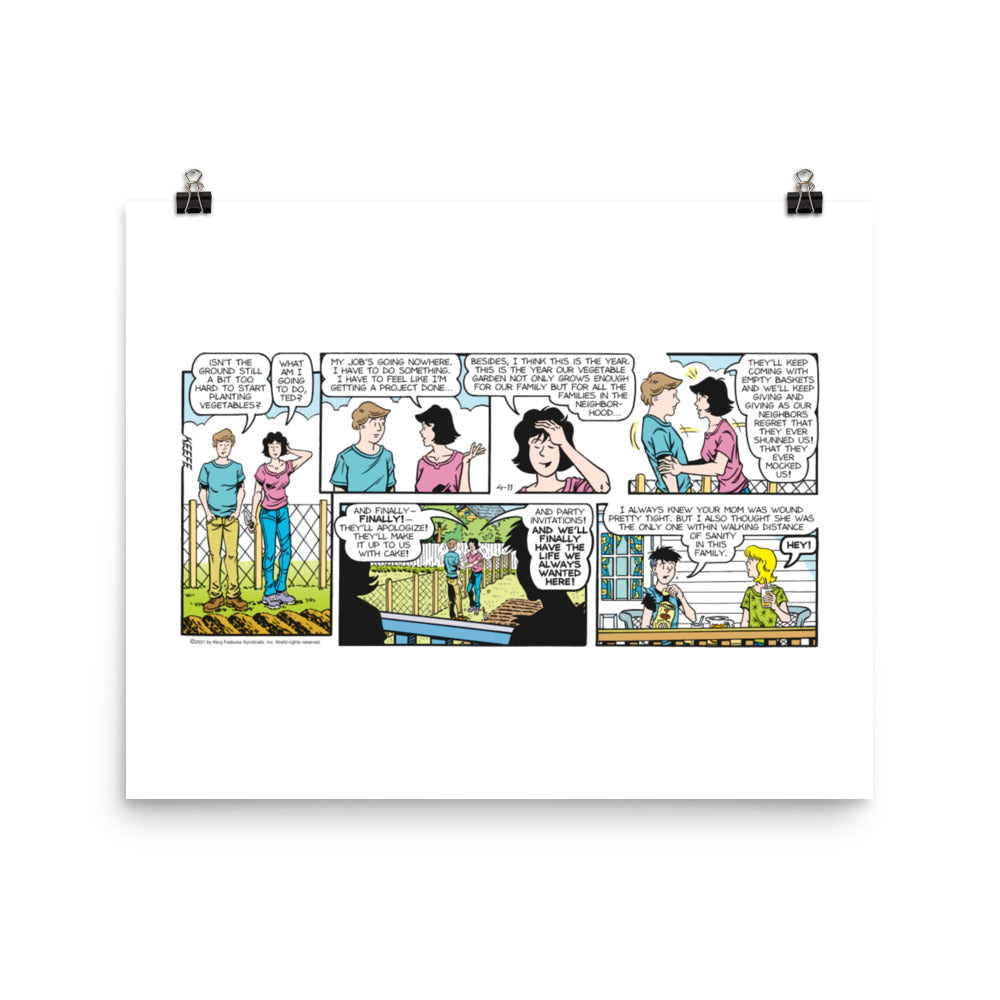 Sally Forth Photo Paper Poster