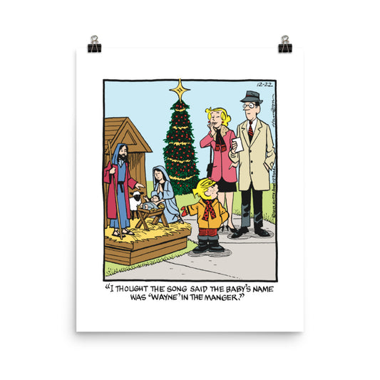 Dennis the Menace “Wayne in the Manger” Poster