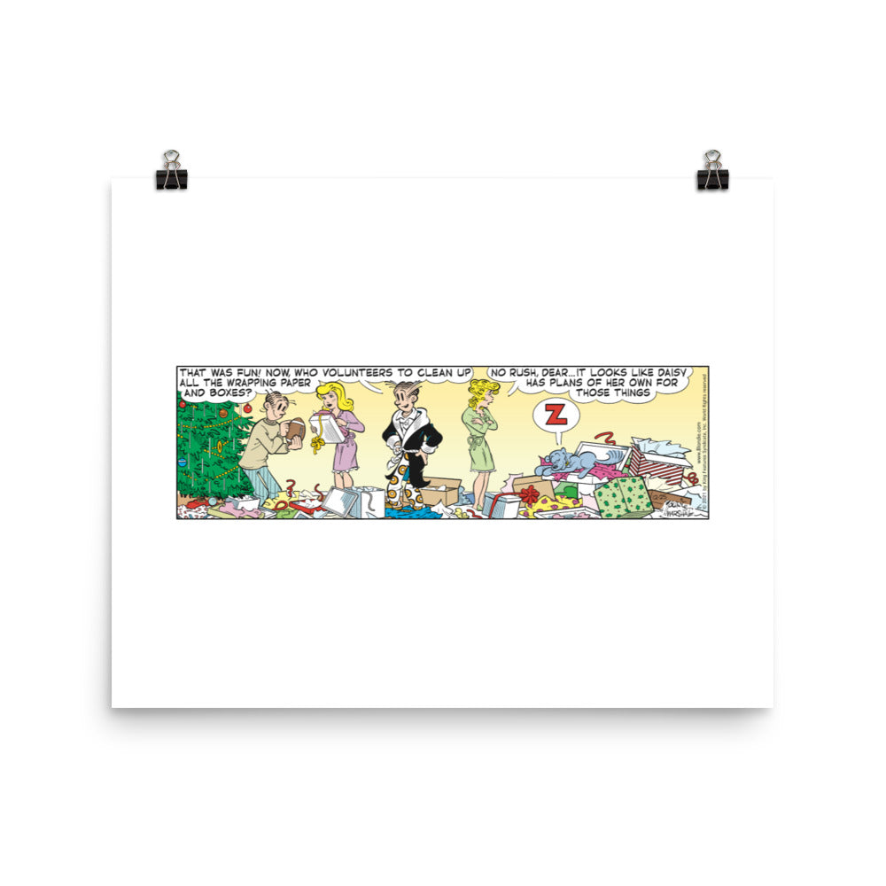 Blondie “Christmas Morning” Poster