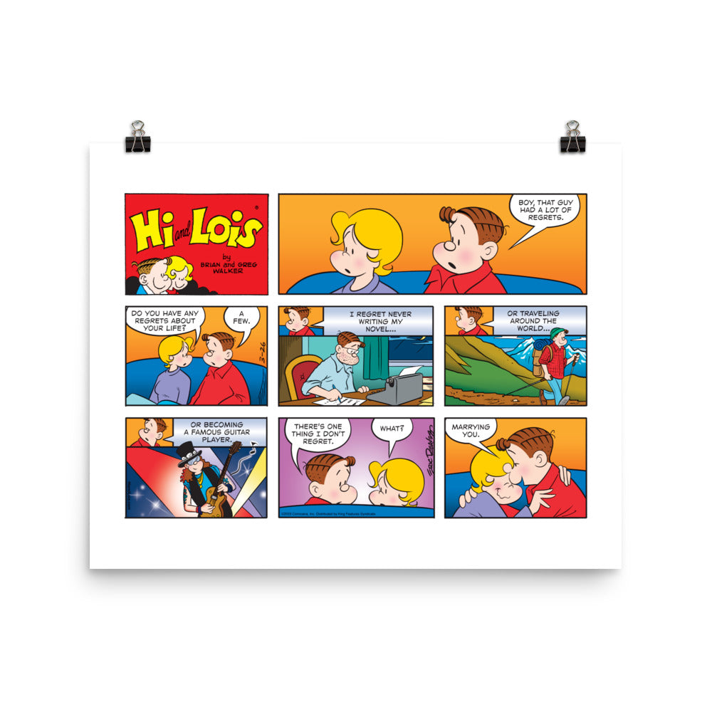 Hi and Lois 2023-03-26 Photo Paper Poster