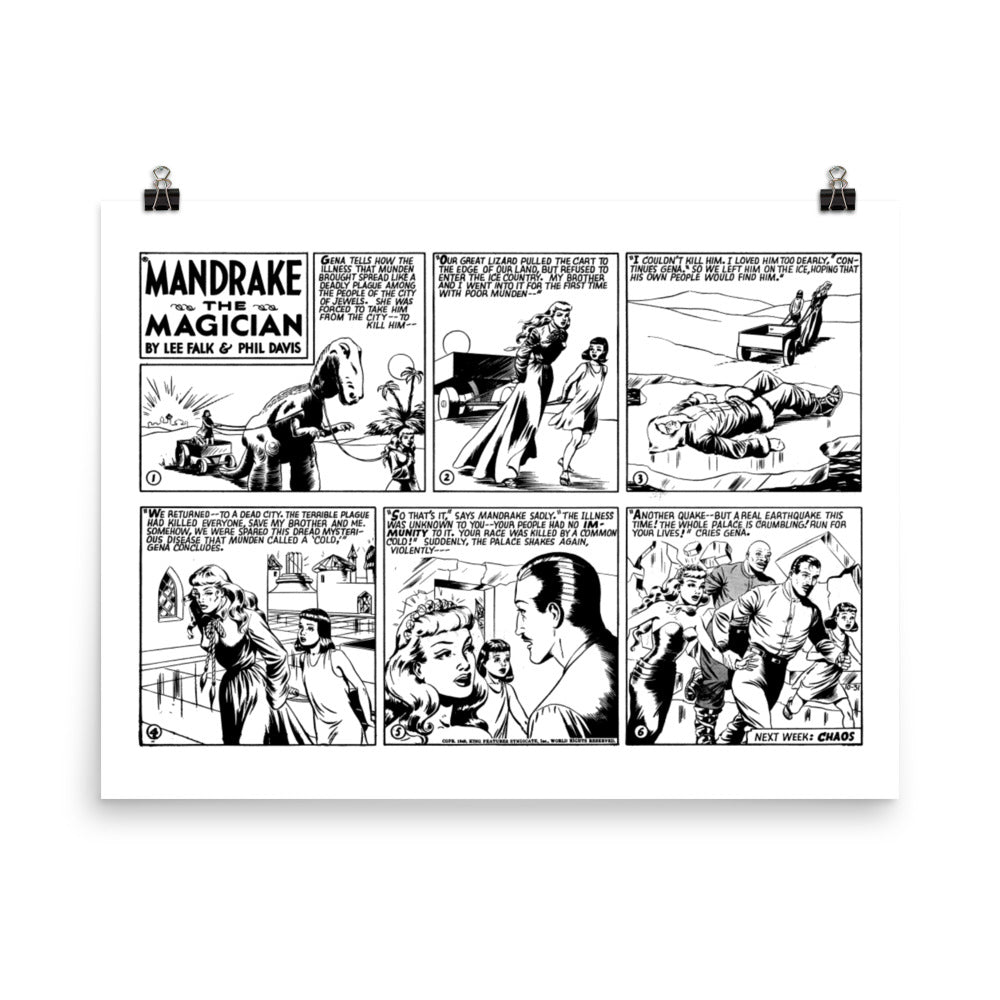 Mandrake the Magician Photo Paper Poster