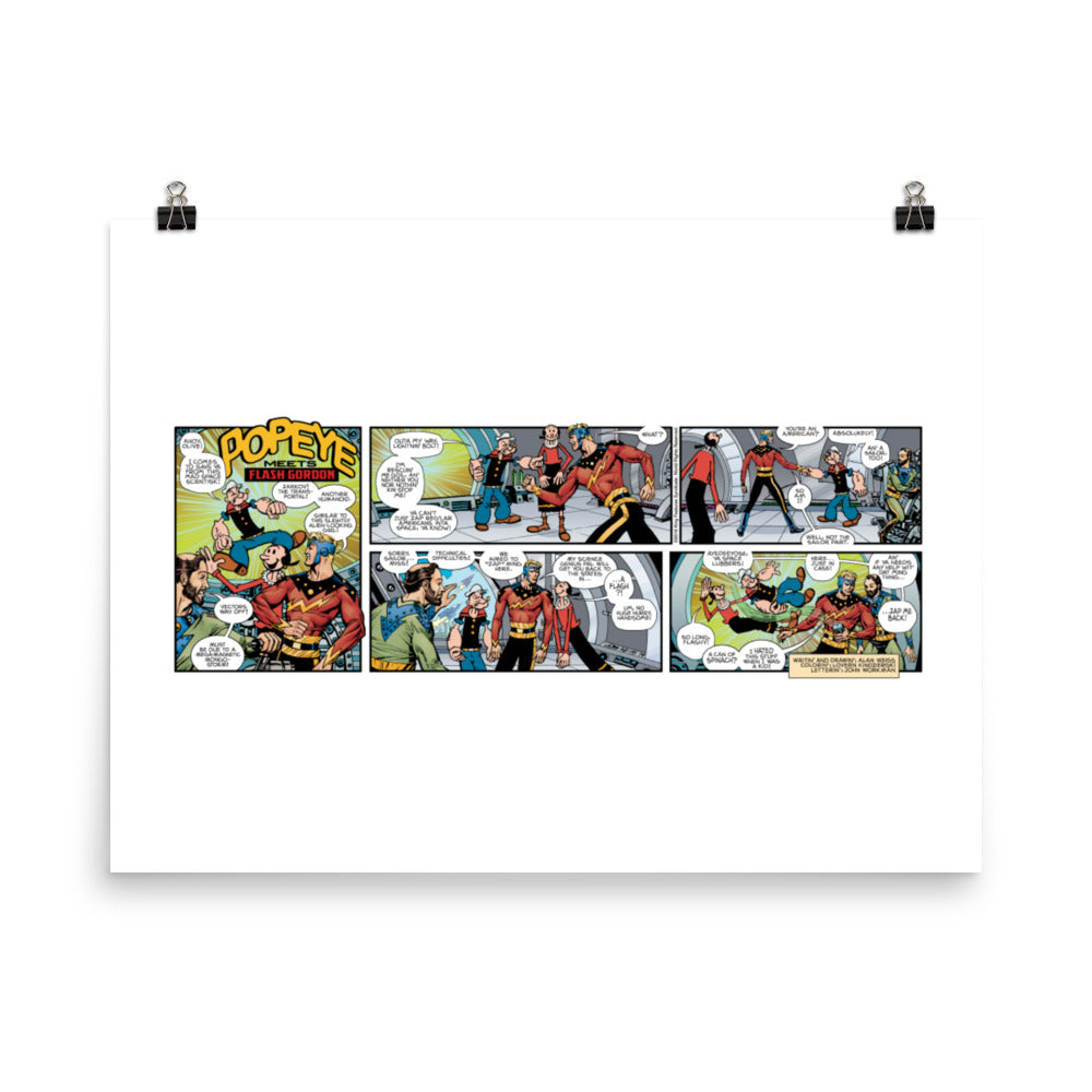 Popeye's Cartoon Club Photo Paper Poster