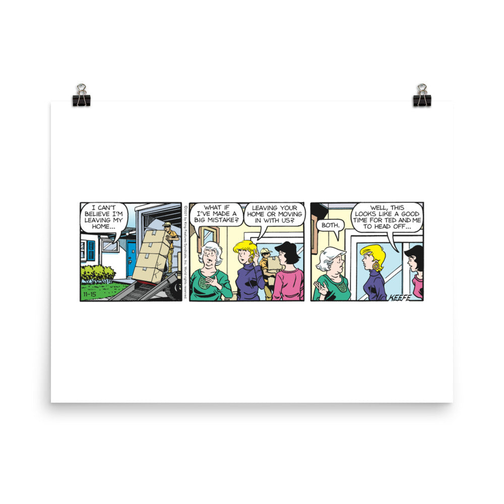 Sally Forth 2021-11-15 Photo Paper Poster