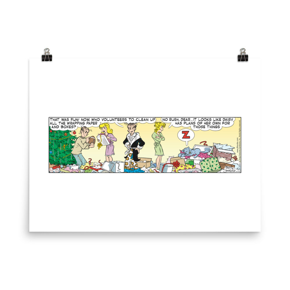 Blondie “Christmas Morning” Poster