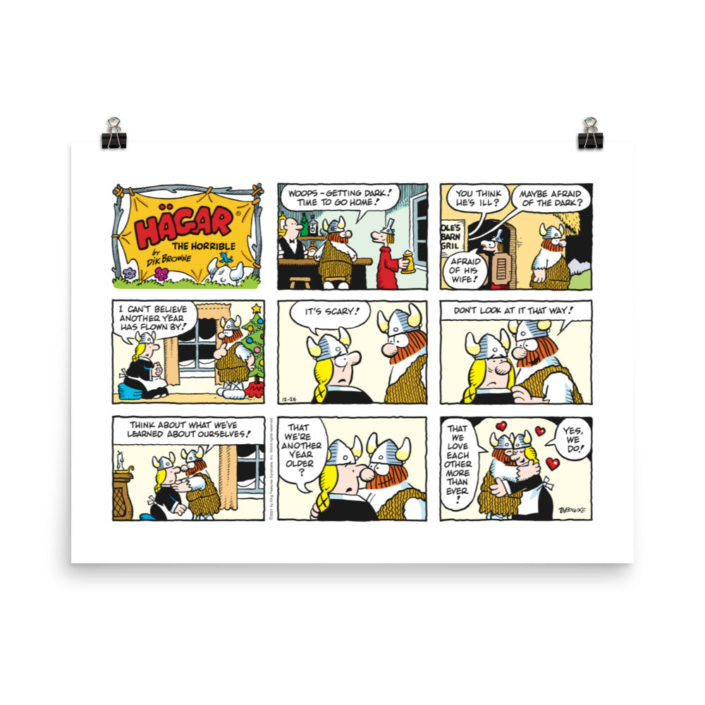 Hagar the Horrible “Another Year Has Flown By” Poster