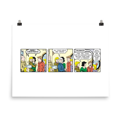 Sally Forth 2021-12-13 Photo Paper Poster