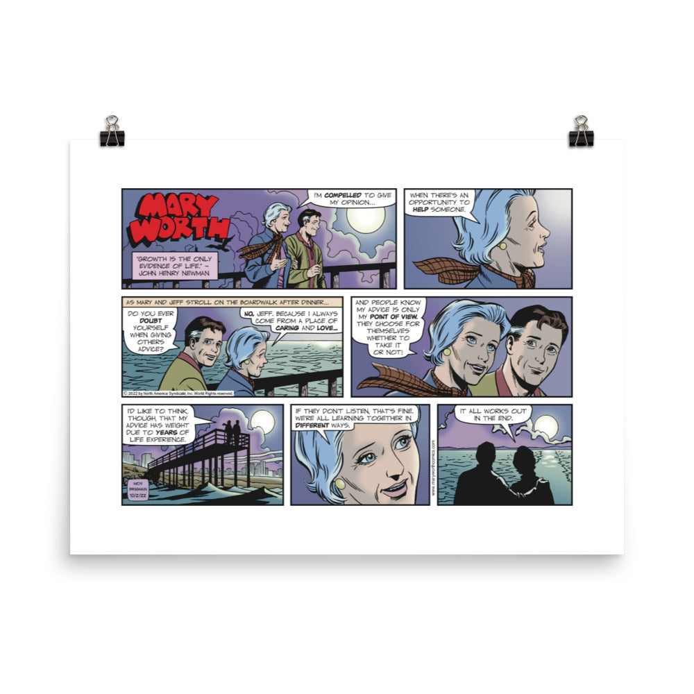 Mary Worth 2022-10-02 Photo Paper Poster