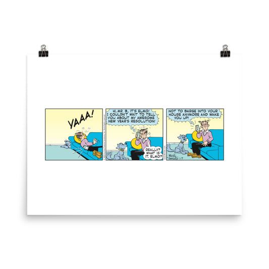 Blondie “Elmo’s Resolution” Poster