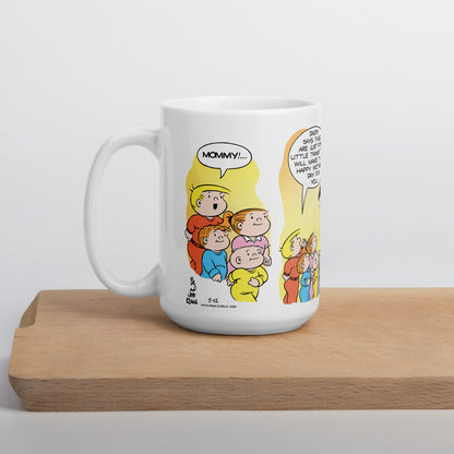 Family Circus Mother's Day White Glossy Mug